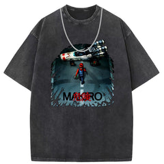 Men T Shirts Short-sleeved T-shirt women washed and old