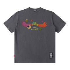 T-shirt homme à manches courtes, pour homme et femme, style urbain, coupe ample, pour couple