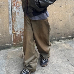 Men's Vintage Pants Men's Women's High Street Vintage Trousers Old Jeans MIJKO