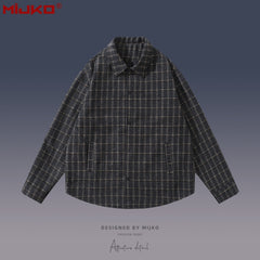 Mens Jacket Plaid jacket MIJKO