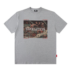 T-shirt pour homme, imprimé, à manches courtes, pour homme et femme, style rétro vieilli
