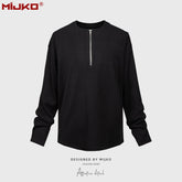 Mens Jacket Zip Knitted Sweater MIJKO