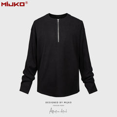Mens Jacket Zip Knitted Sweater MIJKO