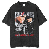 Mens T Shirts Printed Old Short Sleeve T-Shirt Loose Retro