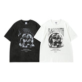 Men T Shirt Angel Print Short Sleeve T-shirt Men and Women Casual Vibe