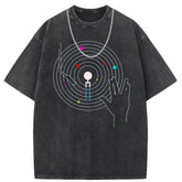 Mens T Shirts Punk Cotton Print