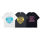 T-shirt Homme Lettre Impression Bouffante Manches Courtes T-shirt pour Hommes et Femmes