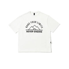 T-shirt homme à manches courtes avec impression de lettres simples