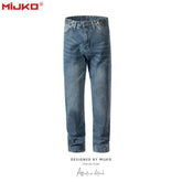 Mens Vintage Pants Make Old Button-up Jeans MIJKO