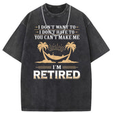 Mens T Shirts Short Sleeve T-Shirts Washed Old Punk