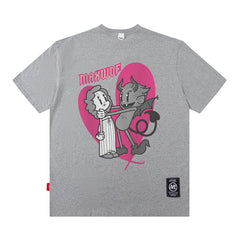 T-shirt homme américain Street T-shirt à manches courtes Homme ample