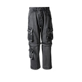 Men's Vintage Pants Men's Women's Functional Straight Pants Jeans MIJKO