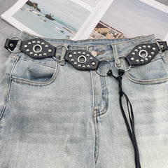 YoRoooi babes retro vintage bust belt flying ring design sense strap belt woman