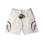Ape head shorts camouflage luminous shark shorts boys and teenagers side-printed five-point pants straight beach pants