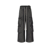 Men Vintage Pants RICK trousers men's and women's same wide tube wide feet trendy jeans MIJKO