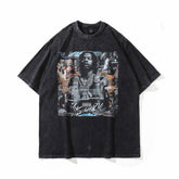 T-shirt homme Imprimé portrait Manches courtes T-shirt ample couple