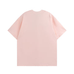 T-shirt décontracté en tissu éponge pour homme et femme, style urbain, manches courtes, assorti à tout