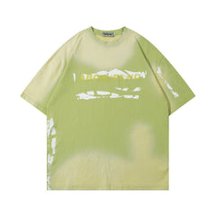 T-shirt homme Hip-hop Street Style Manches Courtes T-shirt Homme et Femme Couple