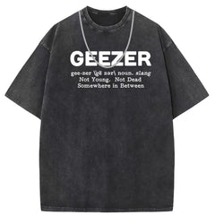 Men T Shirts Washed and old printed short-sleeved T-shirt loose and casual