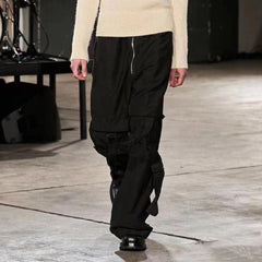 Men's Vintage Pants Men's Women's Straight Pull Overalls MIJKO