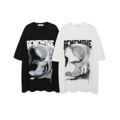 T-shirt Homme Ample Demi-Manche T-shirt Homme Imprimé Manches Courtes