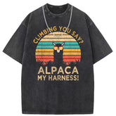 Mens T Shirts Cotton Printed Short Sleeve T-Shirts Washed and Old