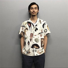 Men Beach Leisure T Shirts Short Sleeve Shirt