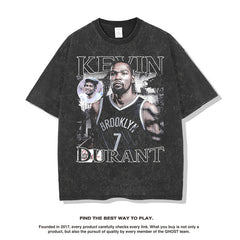 Nba T Shirt Nba Star Kevin Durant Short Sleeve T-shirt Fashion Brand Top
