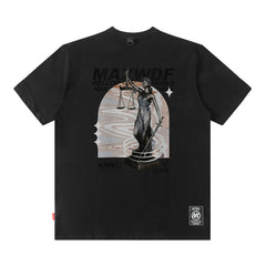 T-shirt homme à manches courtes, pour bébé garçon et fille, haut ample d'été à col rond