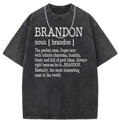 Men T Shirts Washed old punk cotton printed short-sleeved T-shirt