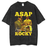 Men T Shirts Washed Retro Said Old Short Sleeve T-Shirts