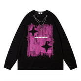 Men Long Sleeve T Shirt Personalized Printed Cotton