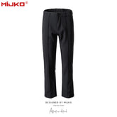 Mens Vintage Pants Wide-footed Flared Pants Trousers MIJKO