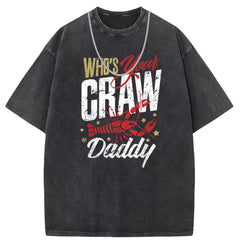 Men T Shirts Cotton Printed Short Sleeve T-Shirt Washed Old Punk