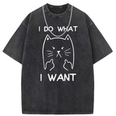 Men T Shirts Washed and old printed short-sleeved T-shirt loose and casual