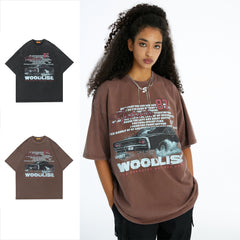 Man Tees Short sleeve Summer Fashion Brand Heavy Short Sleeve T-shirt