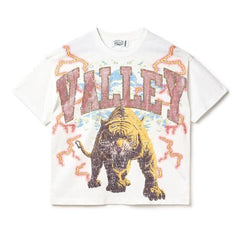 Street Unisex T-shirt Washed Old Oversize Hip Hop Skateboard Anime Print Short Sleeve