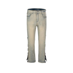 Men's Vintage Pants Men's Women's Autumn and Winter Washing Water Old Trousers Straight Jeans MIJKO
