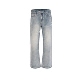 Men's Vintage Pants trousers men's and women's slightly wide feet make old jeans MIJKO