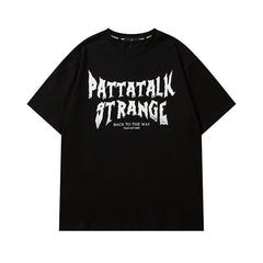 T-shirt homme à manches courtes avec lettres graffiti en trois dimensions, pour hommes et femmes, style rétro, pour couple
