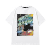 Men T Shirt Printed Short-Sleeved T-shirt for Men and Women Loose Hip Hop Couple