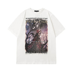 T-shirt Homme Hip Hop Manches Courtes T-shirt Marque de Mode Nationale Homme Européenne et Américaine