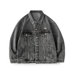 Veste en jean ample grande taille pour homme - style vintage - Printemps