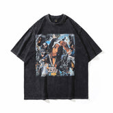 T-shirt Homme Imprimé Manches Courtes T-shirt pour Hommes et Femmes Hip Hop Ample