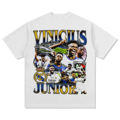 Mens Vintage Football T-Shirt MODRIC Printed Short Sleeve T-Shirt Vintage Wash