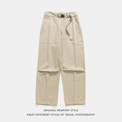 Men Cargo Pants Retro Classic Men's Lightweight Casual Men's Spring Loose Trousers