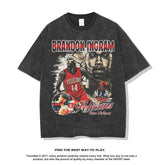 Nba T Shirt Basketball Printed Short Sleeve T-shirt American Street Hip Hop