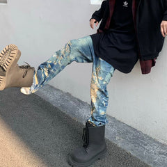 Men's Vintage Pants Men's Jeans Straight Design Men's and Women's Trousers MIJKO