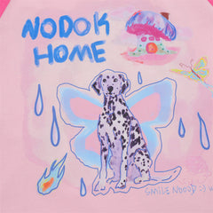 Men Long Sleeve T Shirt Cartoon Dalmatian Dog Print