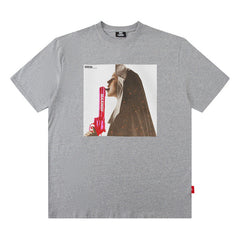 T-shirt homme ample à manches courtes, t-shirt décontracté, imprimé personnalité, coton, col rond